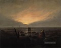 Mondaufgang am Meer romantischen Caspar David Friedrich